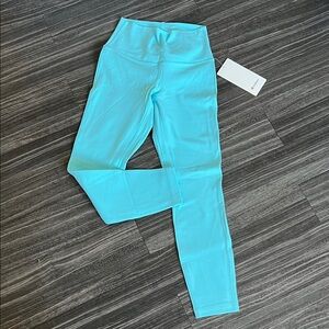 lululemon athletica Turquoise High-Rise Leggings Align size 6 NWOT